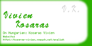 vivien kosaras business card